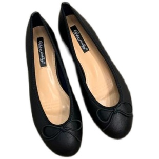 红色平底芭蕾舞女鞋子2026年新款船鞋夏季蝴蝶结奶奶温柔单鞋瓢鞋