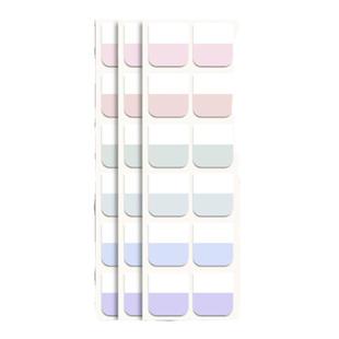 索引贴标签贴纸便利贴学生用小条标记小便签贴透明可书写纸质彩色