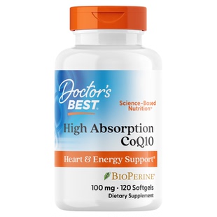 【达播专享】Doctor's Best高吸收辅酶q10熬夜护心100mg120粒