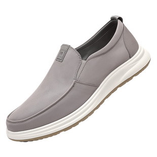 木林森男鞋2026新款一脚蹬男士透气老北京布鞋软底懒人休闲爸爸鞋