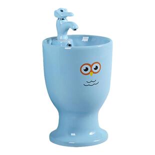 幼儿园儿童立柱式洗手盆一体户外洗手台彩色园林高低亲子母洗漱池