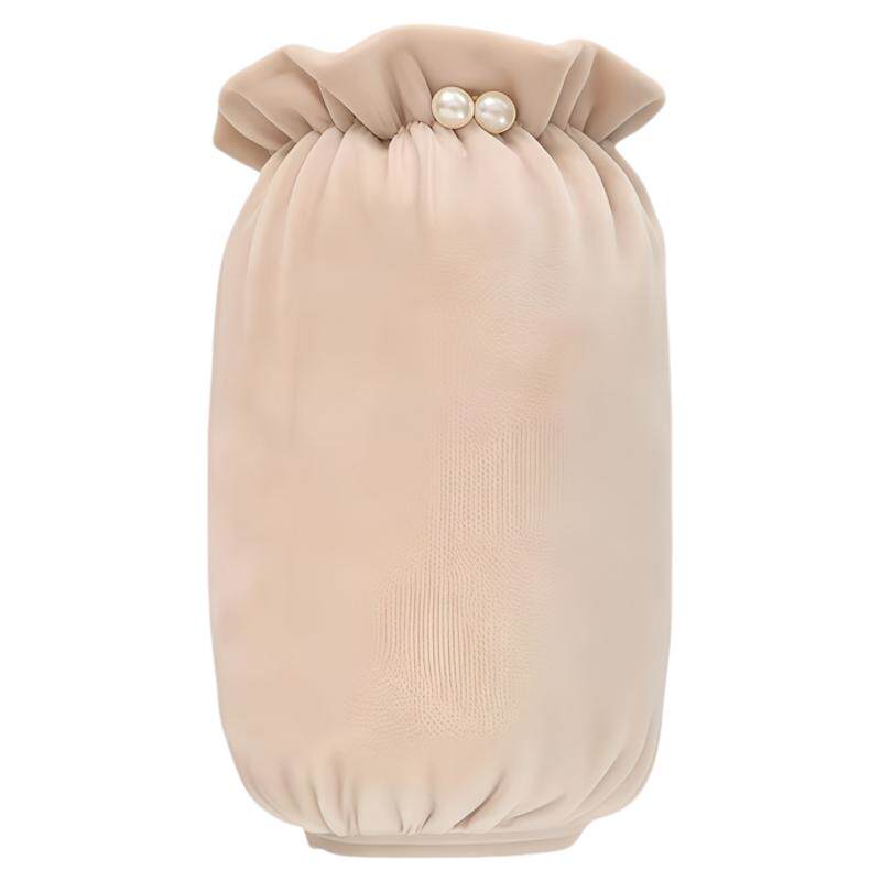 秋冬新款珍珠袖套女成人学生短款可爱套袖上班护袖羽绒服防脏袖头