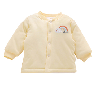 宝宝夹棉外套加厚保暖婴儿衣服a类纯棉冬季幼儿棉服女宝冬装上衣