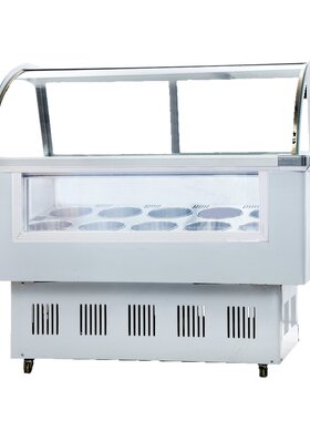 商用冰淇淋展示柜炒酸奶冷冻雪糕冰箱硬冰激凌柜桶盒手工冰棒冰柜