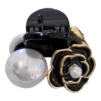 珍珠慵懒山茶花小抓夹