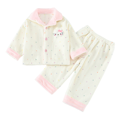 女童法兰绒睡衣秋冬款