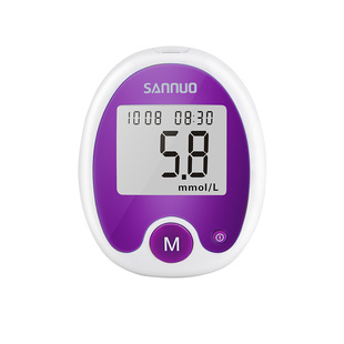 三诺安稳免调码血糖试纸血糖测试仪家用医用高精准测量血糖的仪器