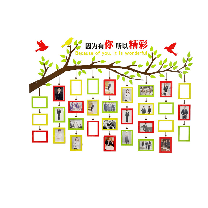 员工风采文化墙面照片墙