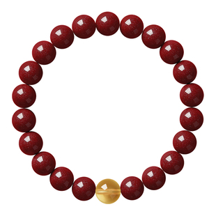 贺福缘五行手串缺补喜金木水火土手链天然朱砂平衡招财手饰男女款