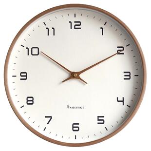 MJK钟表实木挂钟家用客厅静音现代简约时钟轻奢钟饰个性创意时尚