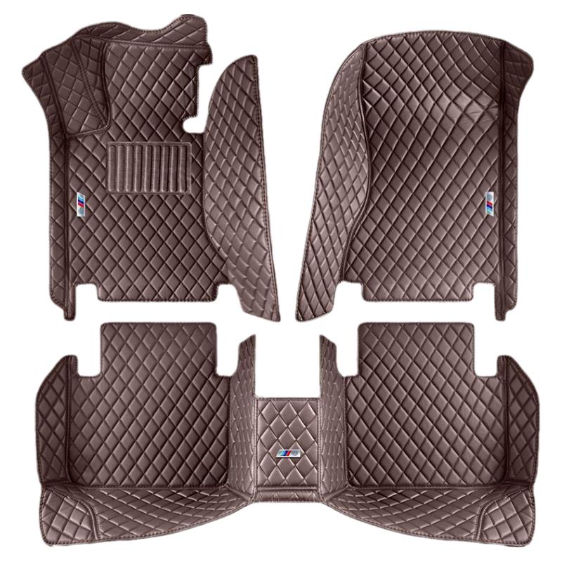 尊尼适用宝马5系3系7系530li 525 320 x1x3 x5全包围单层皮革脚垫