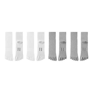 佐印男士五指袜纯棉吸汗防臭毛巾底分趾袜男防滑无骨脚趾袜女冬季