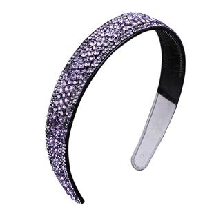 防滑落宽边发箍水钻发卡满钻发饰韩系头饰带齿防滑头箍压发不夹头