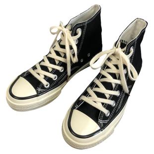 原宿1970s韩版学院学生ulzzang黑色经典平底高帮情侣男女款帆布鞋