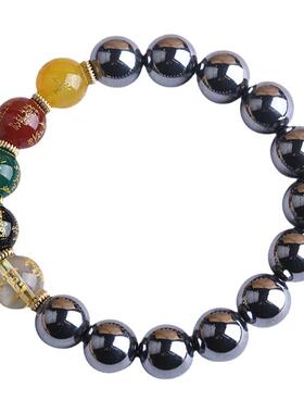 天然高纯太赫兹五路财神转运手串