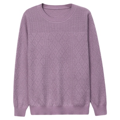 恒源祥秋冬女短款镂空羊毛衫