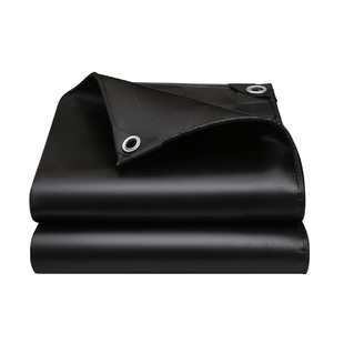 黑色防雨布防水布篷布防晒加厚油布雨棚布户外遮阳遮雨布帆布苫布