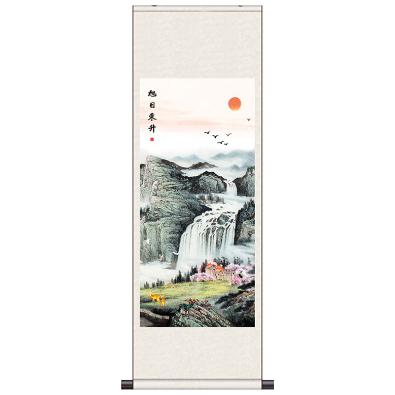 挂画办公室国画山水客厅装饰画