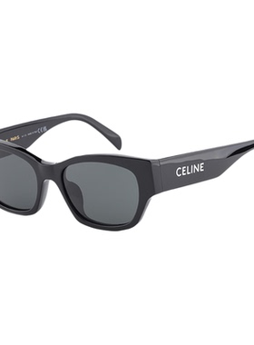 CELINE赛琳墨镜复古板材窄框猫眼字母徐璐同款太阳镜男女 CL40197
