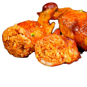 小馋童鸡翅包饭10支装半成品商用夜市糯米奥尔良鸡翅烤箱空气炸锅