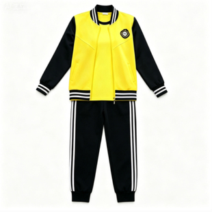 秋季运动中学生班服幼儿园服春装小学生校服三件套棒球服纯棉短袖