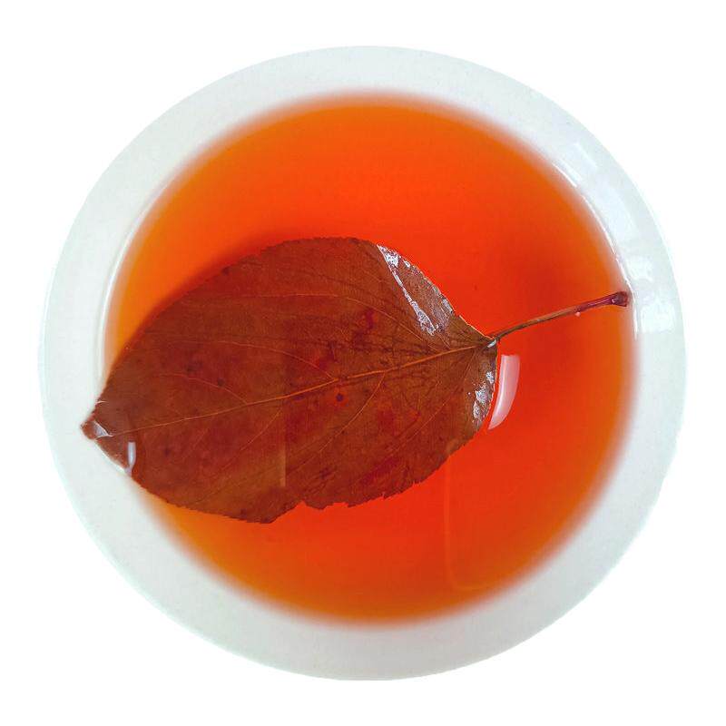 湖北三皮罐一匹罐茶叶花红茶凝清茶凉茶海棠叶茶大碗大叶粗茶