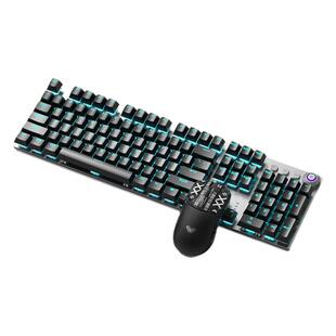 狼蛛F2088air三模机械键盘无线蓝牙连接键鼠套装青茶红轴电竞游戏