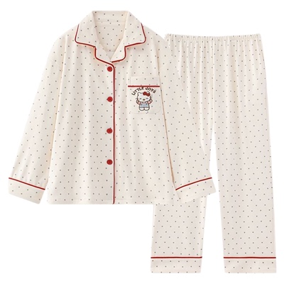 加大码300斤胖mm春秋季睡衣女卡通海狸loopy长袖可爱家居服套装冬