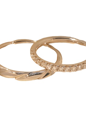 999纯足银情侣对戒一对闭口戒指