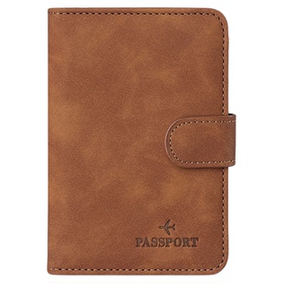 2026新款RFID护照包套磁扣多功能证件卡包收纳旅行钱包护照机票夹