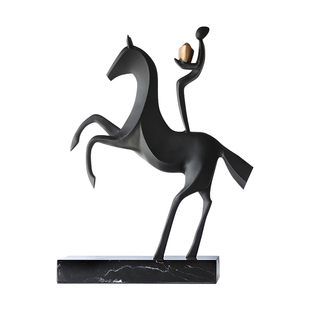 2026马上有钱摆件意式极简抽象创意家居客厅书房办公室高档装饰品