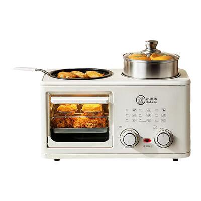 小贝猪多士炉多功能四合一早餐机