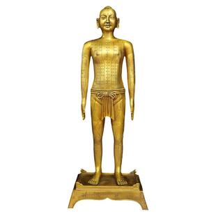 精工纯铜穴位人宋朝针灸铜人仿古明清经络穴位铜人中医院诊所摆件