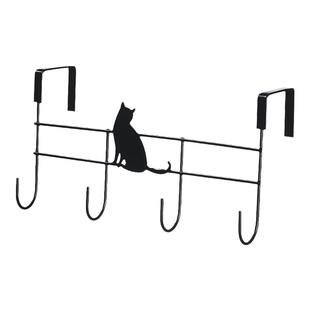 卡通黑猫挂钩家用房门专用钩门后衣服挂钩金属门顶挂钩免打钉2303