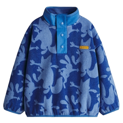 【疯狂动物城联名】HM童装儿童男童女童印花抓绒卫衣1318143