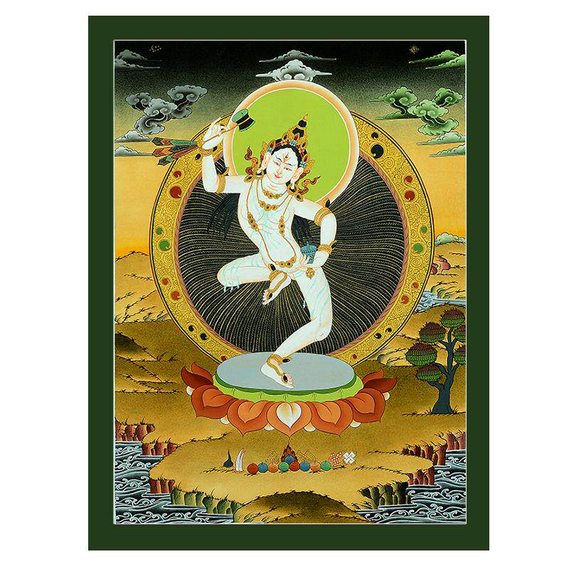 欧斯特马吉拉尊唐卡装饰画