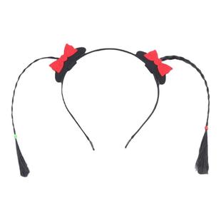 沙雕丑萌搞怪小辫子发箍可爱洗脸头饰生日礼物个性创意拍照假辫子