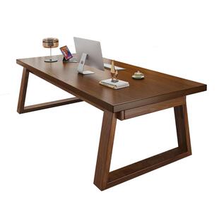 实木办公桌子工作台式电脑桌书房书桌卧室长桌子客厅家用写字桌