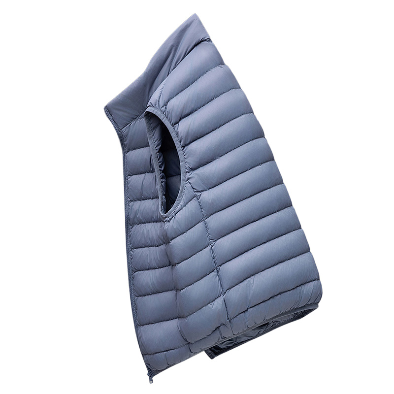 雅鹿2025年冬季新款轻薄立领羽绒马甲女款零压保暖显瘦羽绒背心