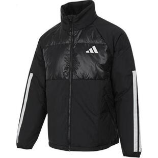 Adidas/阿迪达斯LW DOWN JKT立领拉链长袖羽绒服男款黑色JG5923