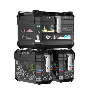 摩托车尾箱大容量后备箱防水耐摔踏板电动车三箱通用非铝合金边箱