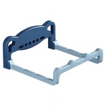 可折叠壁挂脸盆架卫生间免打孔置物架浴室厕所洗澡脚盆收纳沥水架