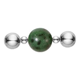 无用之用「悠然意趣」天然黝帘石圆珠双边符号件