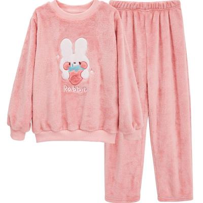 红豆法兰绒男女童睡衣家居服