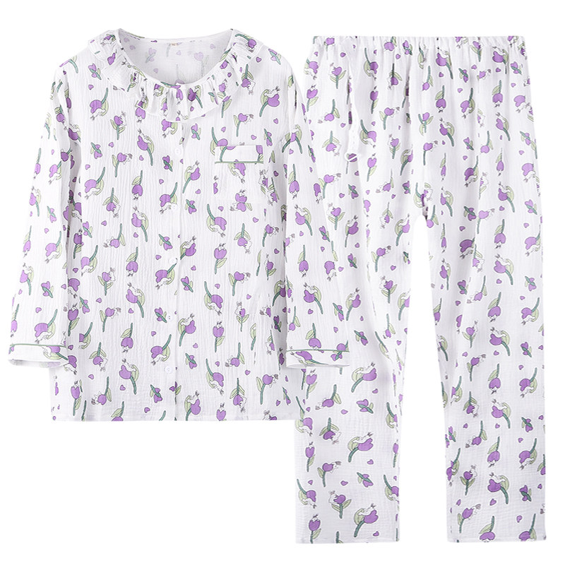 大码孕妇月子服纯棉纱布春夏薄款