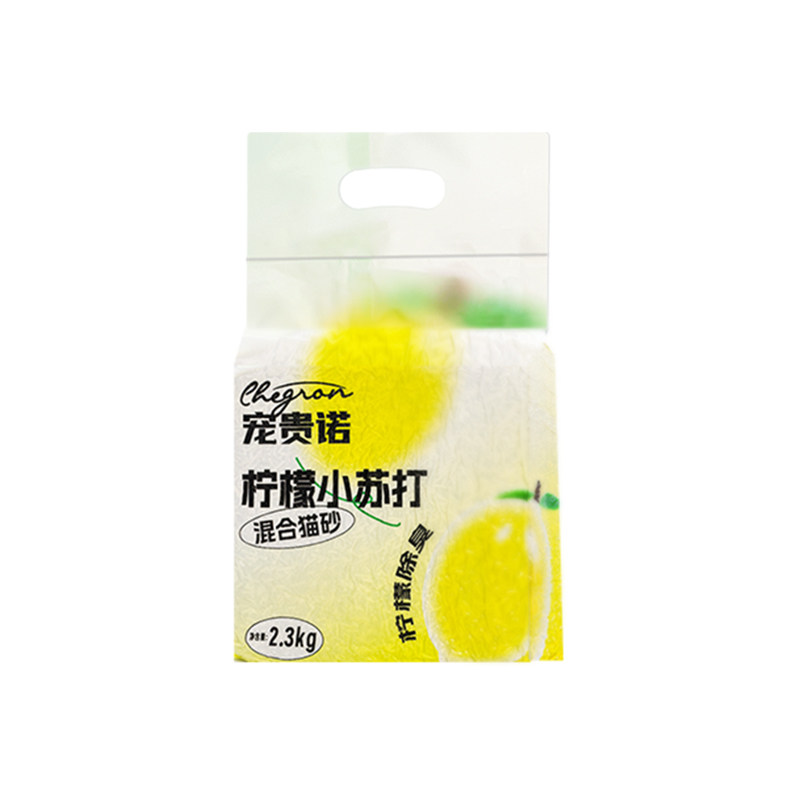 宠贵诺 柠檬小苏打混合豆腐猫砂 膨润土砂2.3公斤满10/20kg包邮6L