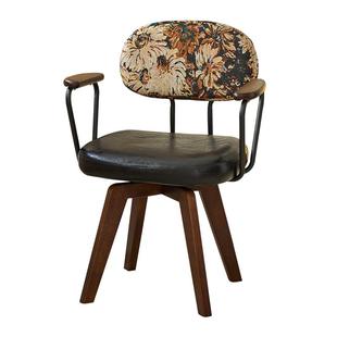 家用电脑椅舒适办公椅久坐休闲椅卧室旋转座椅实木书桌椅靠背椅子