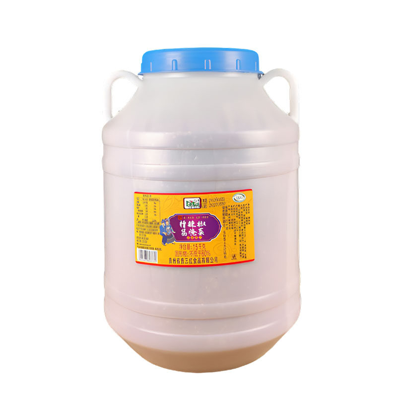 贵三红30斤大桶装食品糟辣椒