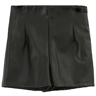 皮短裤2025新款时尚包臀皮裤高腰显瘦黑色pu皮外穿休闲靴裤女秋冬