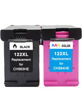MAG 适用惠普HP122XL墨盒HP Deskjet 1000 1050 2000 2050 2510 2540 3050 3510 3510彩色喷墨打印机油墨水盒